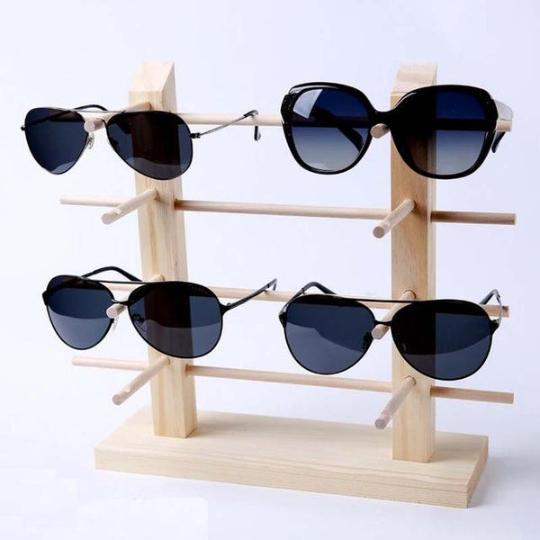 Bamboo Wooden Shades Stand Holder