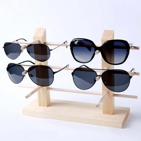 Bamboo Wooden Shades Stand Holder