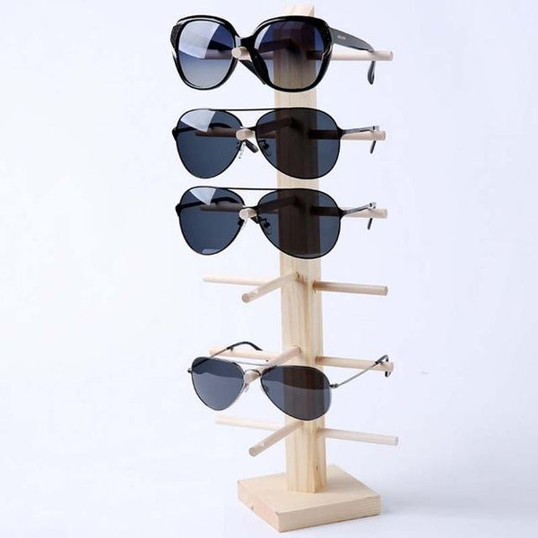 Bamboo Wooden Shades Stand Holder