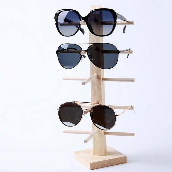 Bamboo Wooden Shades Stand Holder