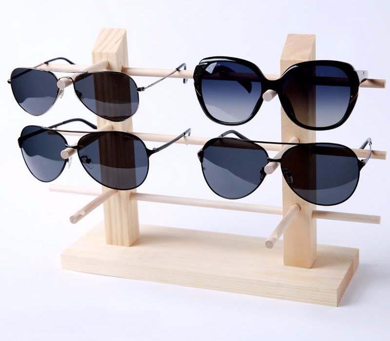 Bamboo Wooden Shades Stand Holder