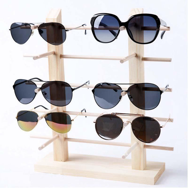 Bamboo Wooden Shades Stand Holder