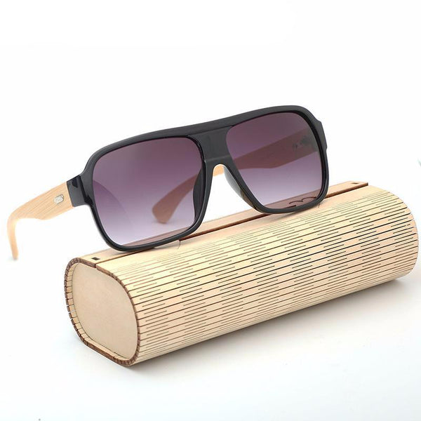Flat Top Wooden Sunglasses