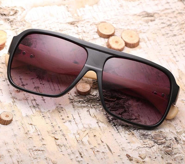 Flat Top Wooden Sunglasses