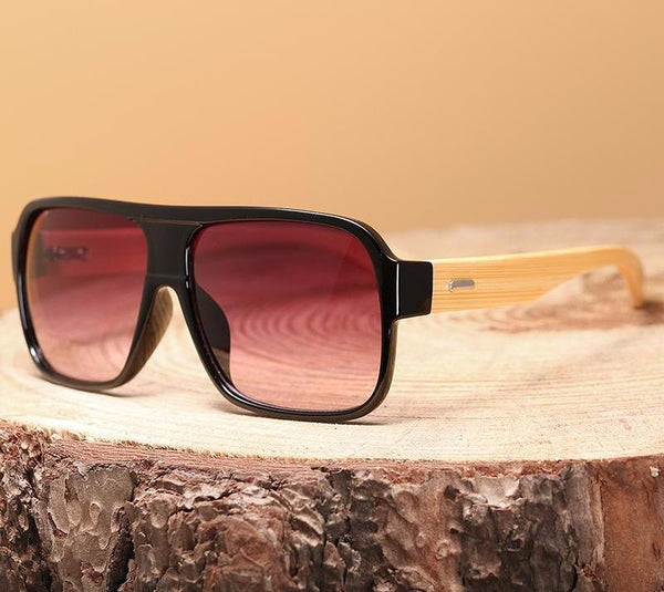 Flat Top Wooden Sunglasses