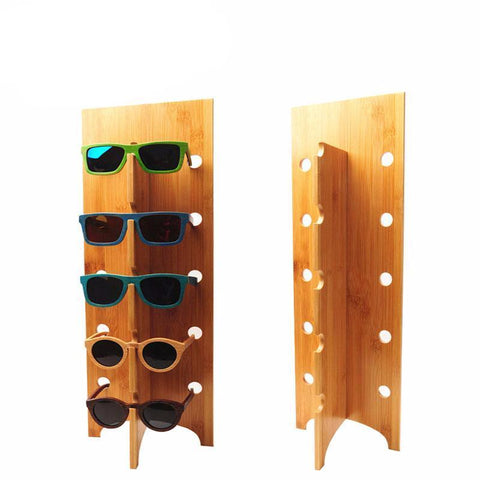 Wooden Sunglasses Rack Stand
