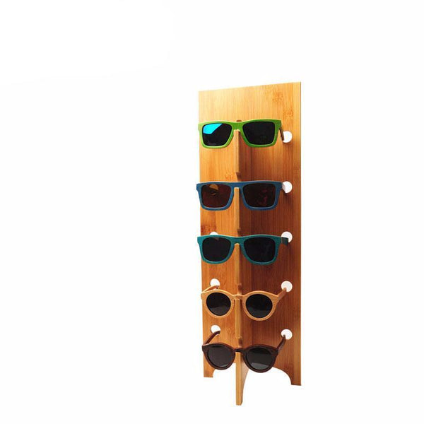 Wooden Sunglasses Rack Stand