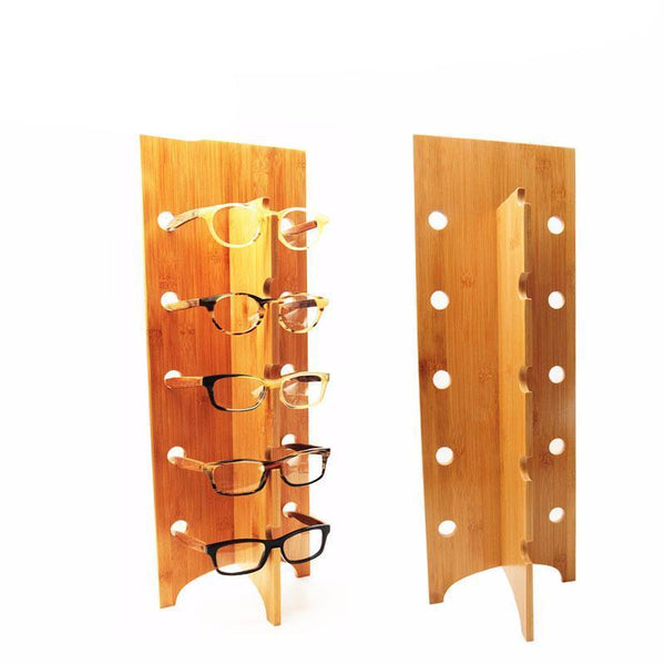 Wooden Sunglasses Rack Stand