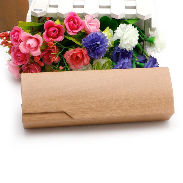 Portable Wooden Sunglasses Case