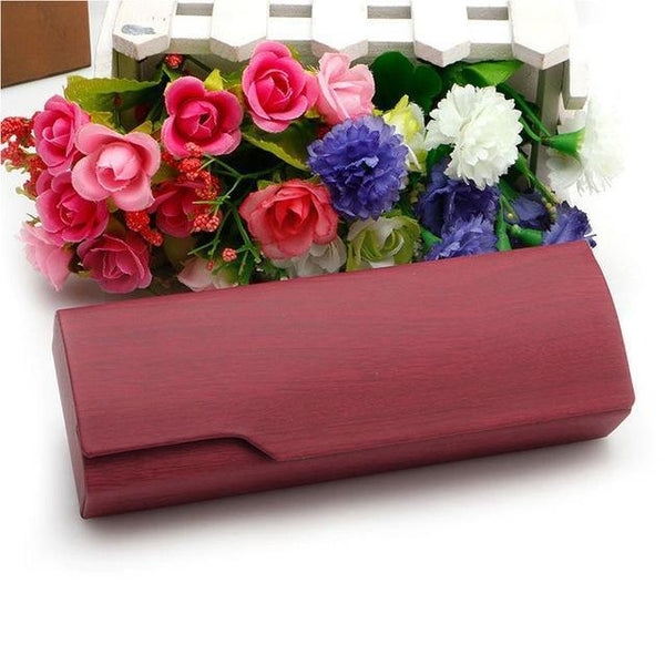 Portable Wooden Sunglasses Case